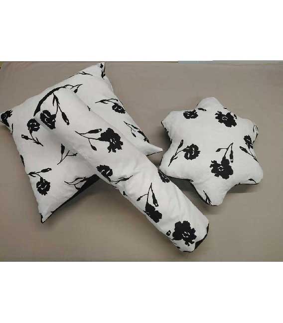 Cuscini design su misura stile fantasia cuscino bianco e nero tessuto piquet damascato acquista online cuscini piquet damascato arredo casa a Roma foto-828 