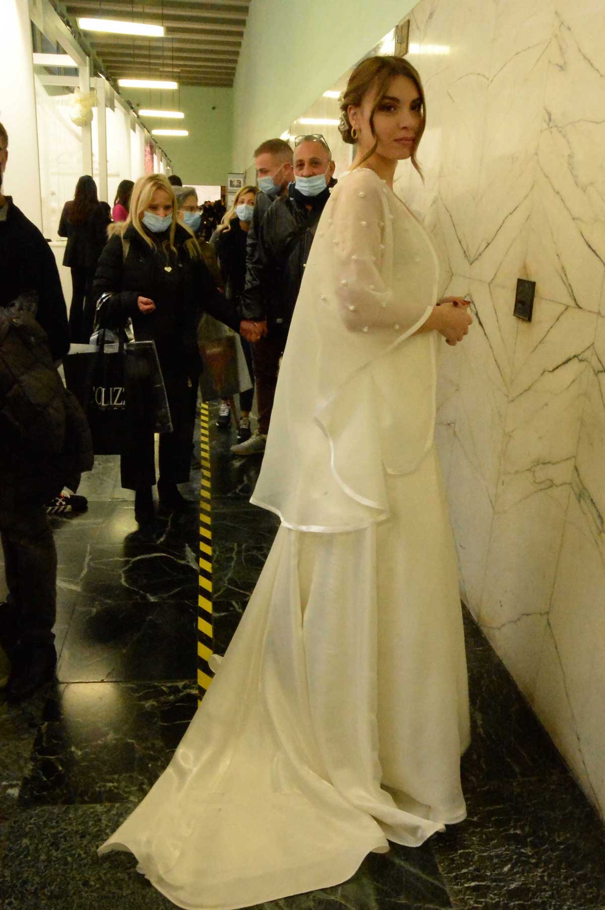 Foto abito bianco classico matrimoni
