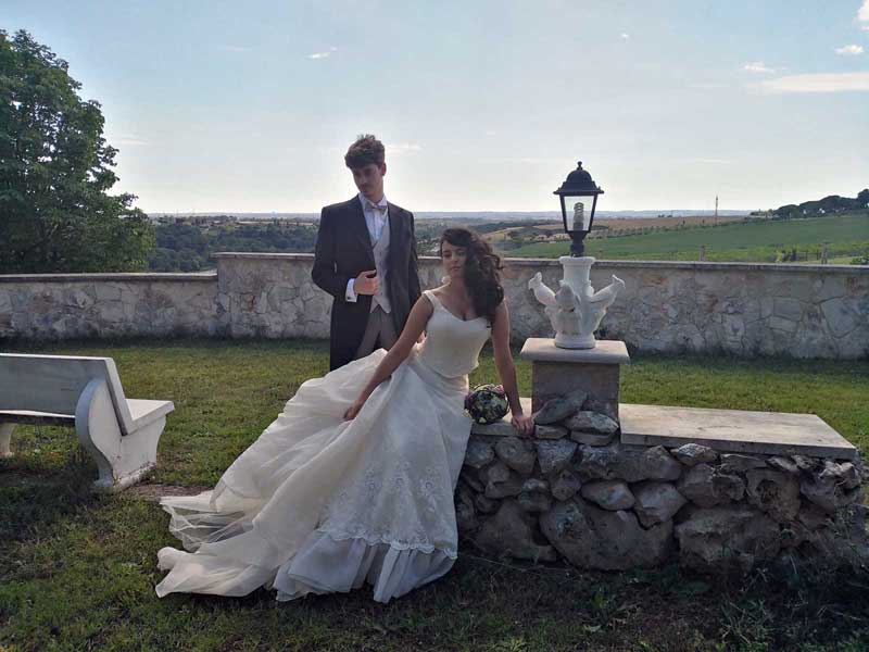 foto sposi - location matrimoni ville campagne romane