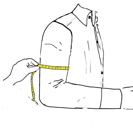 Prendere le misure di una camicia, misurare lunghezza collo, torace, vita, spalle, maniche, polsi, tricipite camicie su misura uomo Elins moda a Roma